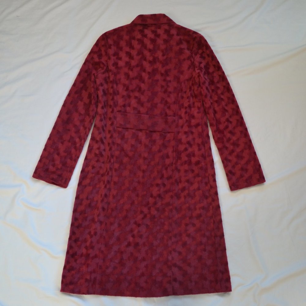 Long Red Suede Jacket - Picture 3 of 6